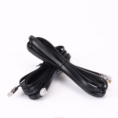 كابلات شبكة الإنترنت الشبكية (Flat Ethernet LAN) Cat5e Cat6 RJ45 6 الموصلات
