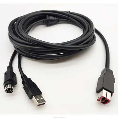 كابل USB يعمل بـ 24 فولت إلى طابعة كابل USB-B