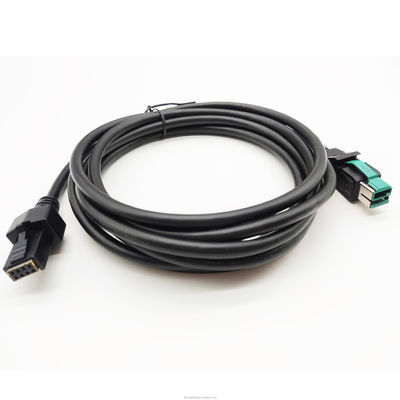 كابل طابعة USB 12V 24V مدعوم 12V إلى 2X48P 1M-5M UL20276