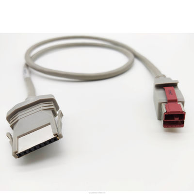 كابل 24 فولت يعمل بالكهرباء USB كابل 24 فولت إلى طابعة 1X8P كابل رمادي 12 فولت
