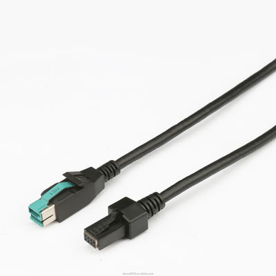 أجهزة منزلية 0.5-5M 24 فولت 12 فولت إلى كابل USB 2X4P كابل طابعة USB