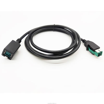 شعار مخصص كابل USB 24 فولت 12 فولت كابل تمديد ذكر إلى أنثى