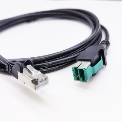 1m 1.5m 12V 24V PoweredUSB كابل الذكور إلى RJ45 لجهاز كمبيوتر لوحي