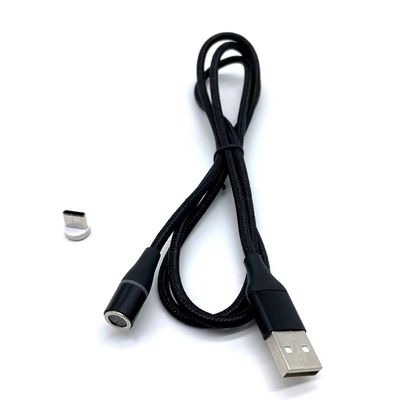 شحن سريع 5A 6A 3 في 1 كابل USB مغناطيسي مرن USB C Micro USB