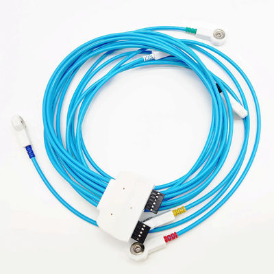 كابلات ECG الطبية 4.0mm ECG Snap إلى 2.54 رابط الأسلاك الطبية