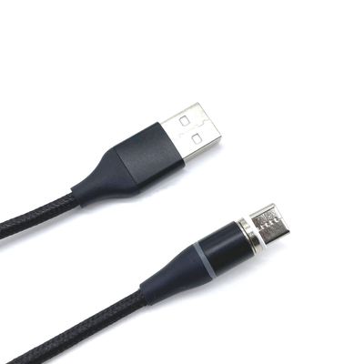 3 في 1 كابل USB مغناطيسي مع رابط USB 2.0 و سترة PVC مرنة مخصصة